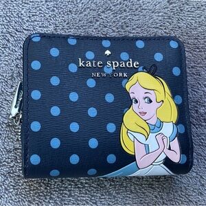 Kate Spade Alice In Wonderland Bifold Wallet limited edition
